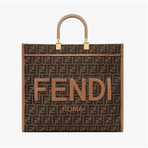 fendi ff shopper bag|Fendi sunshine shopper with strap.